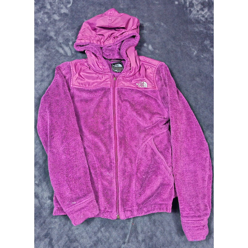 The North Face Denali Hoodie Womens Small Purple Soft Fleece Full Zip Jacket